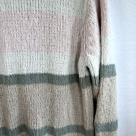 Claudia D. Pullover Sweater Women's L Grandma, Granny, Cottage, Fluffy Striped - Picture 4 of 6